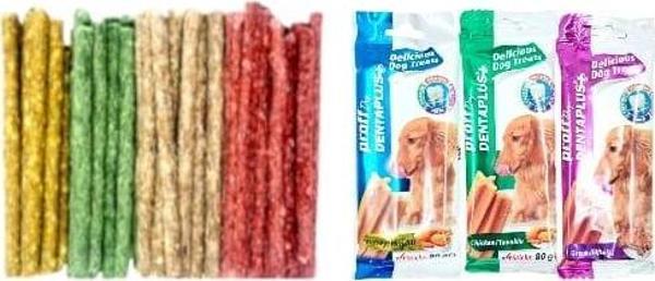 100'Lü Munchy Ödül Çubuğu+3 Adet Köpek Ödül 4 Lü Dentaplus 80 Gr - Image 1