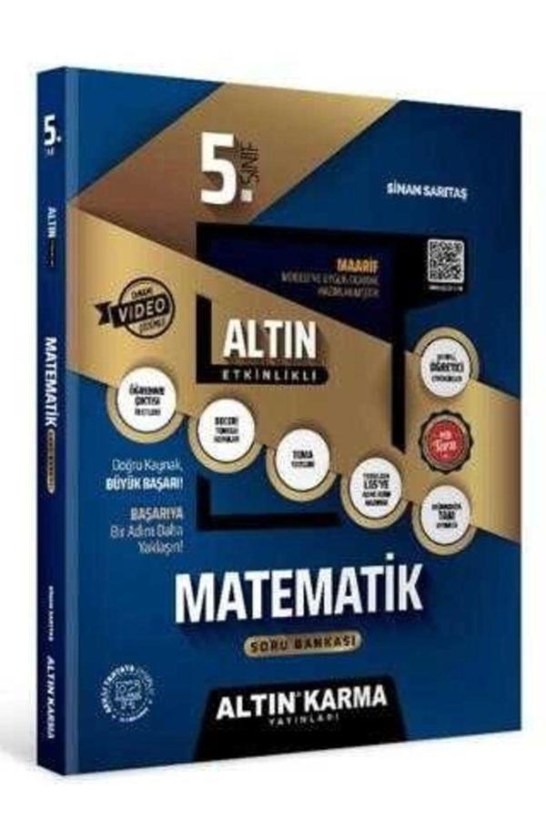 5. Sınıf Matematik Altın Etkinlikli Kazanım Soru Bankası - Altın Karma Yayınları - Image 1