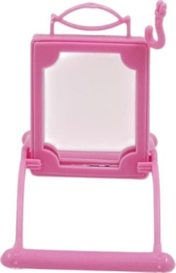 Aynalı Tünekli Salıncak Muhabbet Kuşu Oyuncak(Pembe) - Image 1