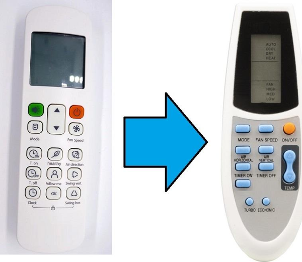 Midea Bosch Klima Kumandası-Resimde Sağdaki Gönderilir - Image 1