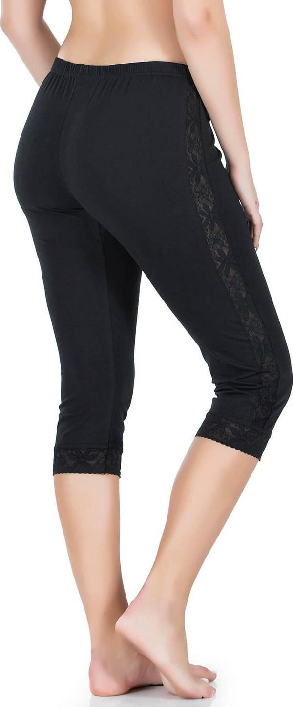 Şeritli Kısa Kadın Tayt - Image 1