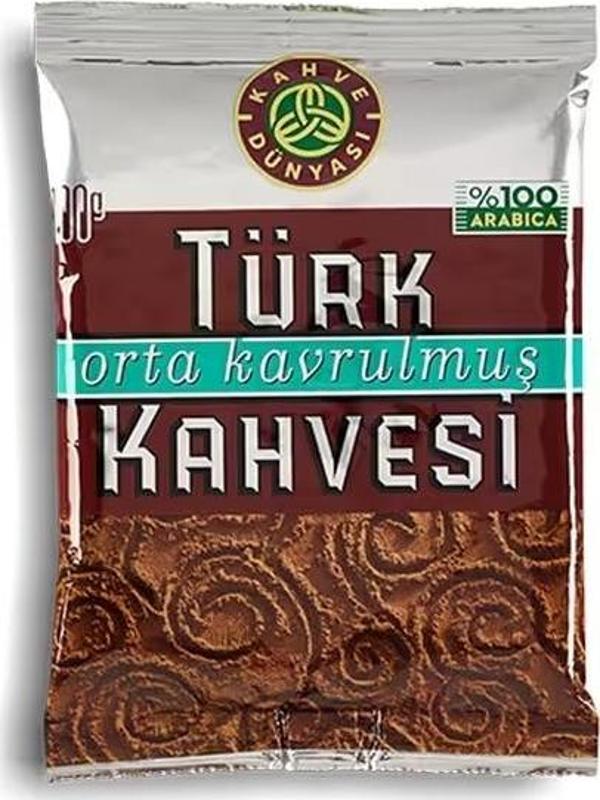 Kahve Dünyası Orta Kavrulmuş Türk Kahve 100 Gr 6 Adet - Image 1