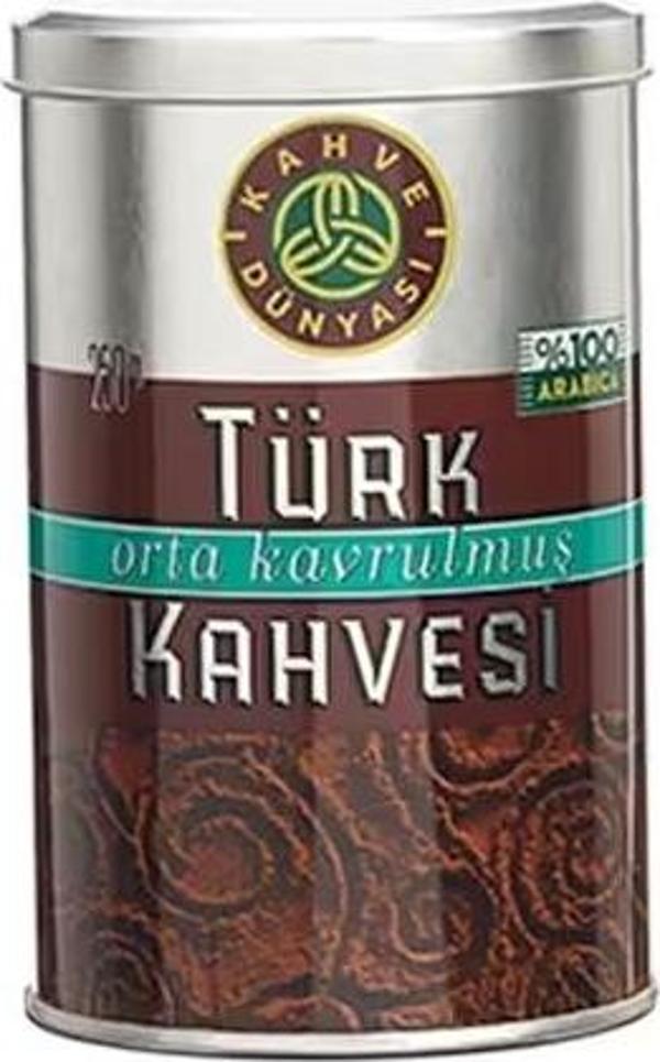 Kahve Dünyası Orta Kavrulmuş Türk Kahve 250 Gr 6 Adet - Image 1