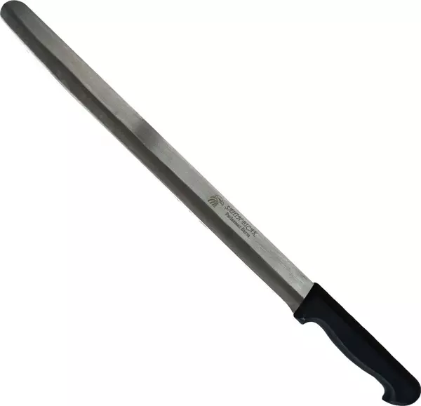 Şahin Bursa Paslanmaz Küt Uçlu Cağ Kebabı Bıçağı 40 cm - Plastik Sap - Image 1