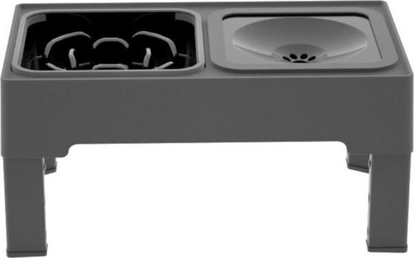 Els Pet Ayarlanabilir Kedi ve Köpek Mama Kabı Standı Gri - Image 1