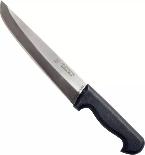 Şahin Bursa Kalın Kasap Bıçağı No:5, 23 cm, Plastik Sap - Image 1