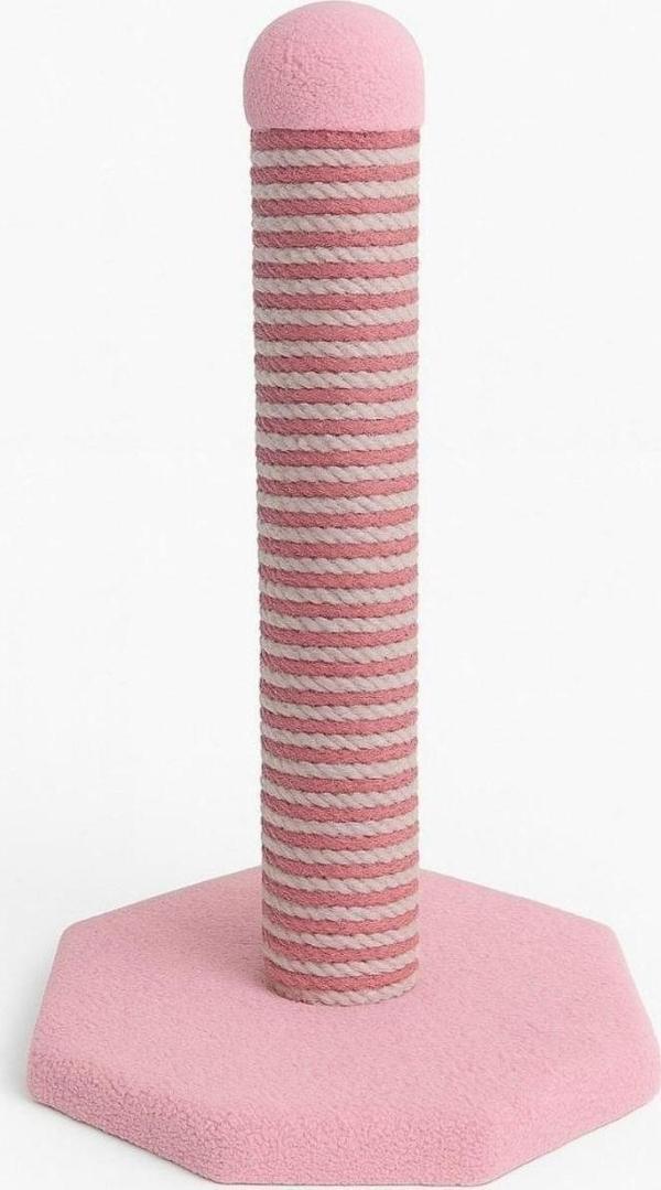 Reyo Pet Sekizgen Kedi Tırmalama Platformu Pembe - Image 1