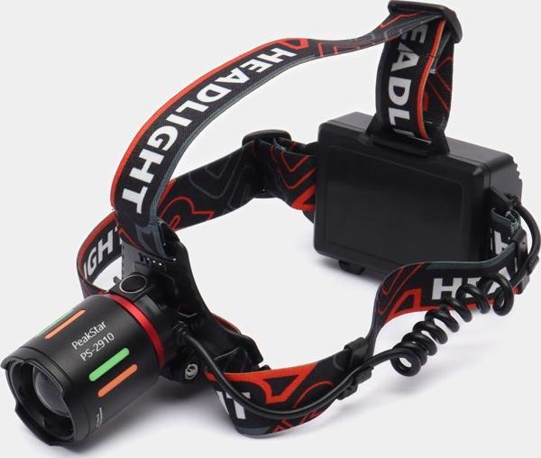 PeakStar PS-2910 Şarjlı Profesyonel Zoomlu Kamp Avcı Balıkçı Kafa Lambası Feneri - Image 1