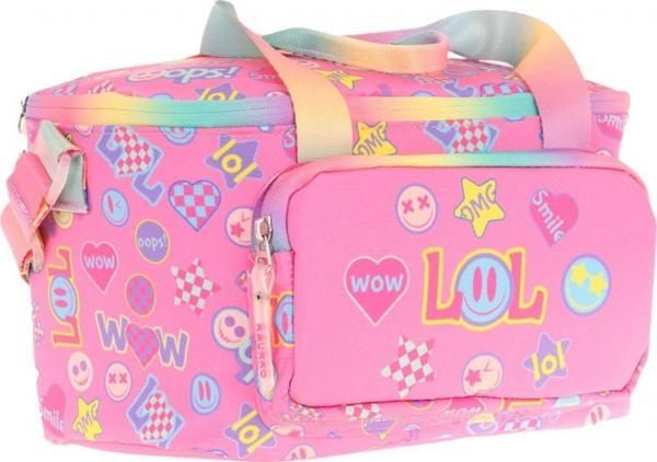 Kaukko Kids Thermo Isı Yalıtımlı Kız Çocuk Lol Baskılı Pembe Beslenme Çantası L7237 (İki Bölmeli) - Image 1