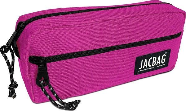 Jacbag Çift Fermuarlı Pembe Kız Çocuk Kalem Kutusu - Image 1