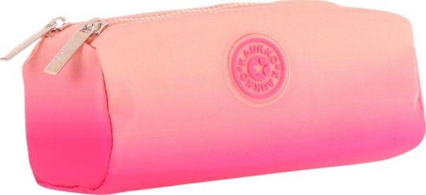 Kaukko İki Bölmeli Kız Çocuk Okul Kalem Çantası - Somon Pembe - K2711 - Image 1