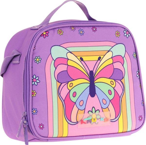 Kaukko Kids Kız Çocuk Isı Yalıtımlı Okul/Piknik Beslenme Çantası (Kelebek) L7248 - Image 1