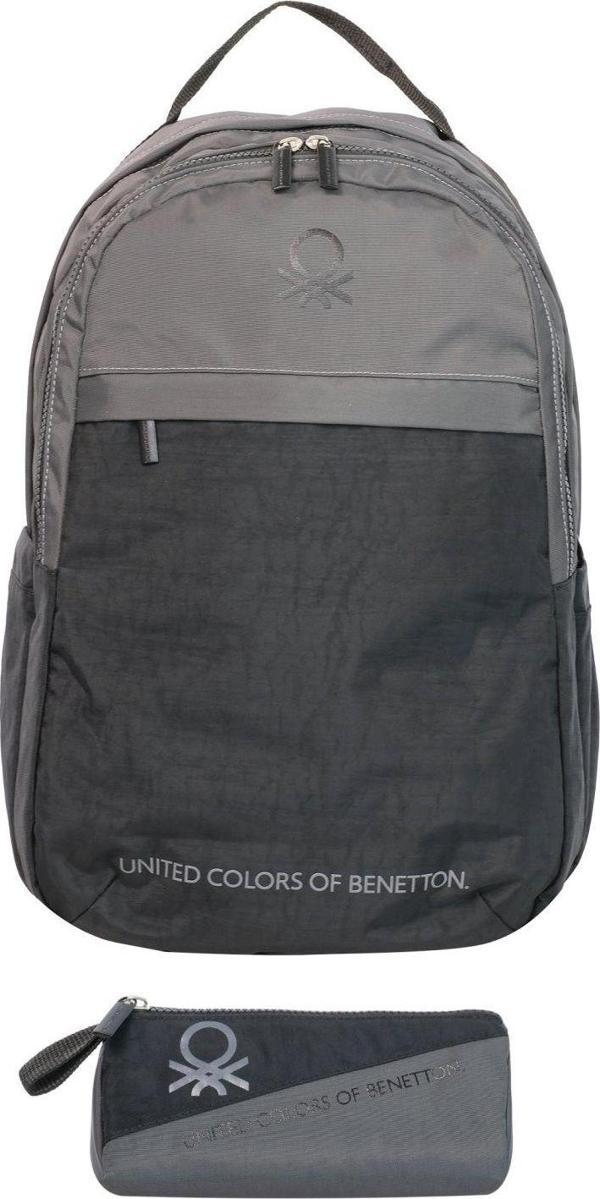 United Colors Of Benetton Color Blocking Unisex Çocuk Çanta Seti  - Gri - Image 1