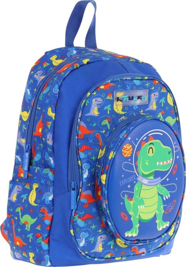 Kaukko Kids Üç Gözlü (Erkek Çocuk) Okul Sırt Çantası (3D Dinazor Detaylı) - L5262 - Image 1