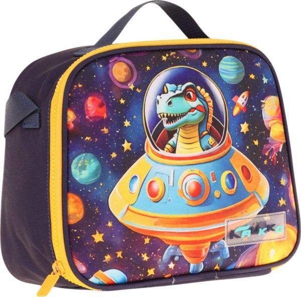 Kaukko Kids Erkek Çocuk Isı Yalıtımlı Okul/Piknik Beslenme Çantası (Astrnot Dinazor) L7273 - Image 1