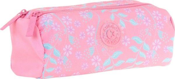 Kaukko İki Bölmeli Kız Çocuk Okul Kalem Çantası - Pembe - K2705 - Image 1