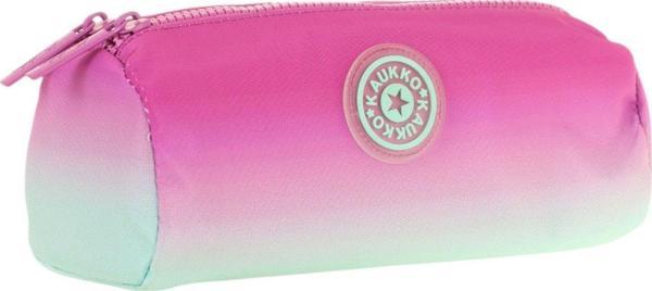Kaukko İki Bölmeli Kız Çocuk Okul Kalem Çantası - Pembe Turkuaz - K2709 - Image 1