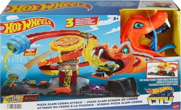 Hot Wheels Pizza Dükkanında Kobra Macerası Oyun Seti HTN81 - Image 1