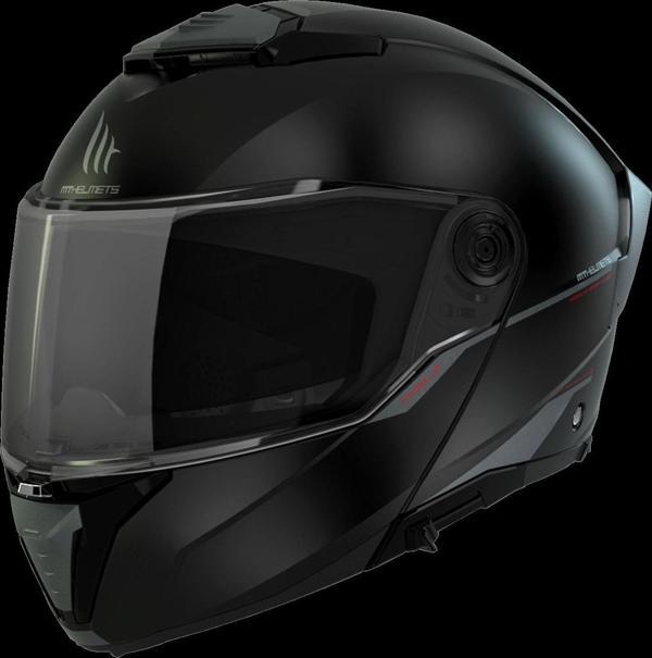KASK MT ATOM 2 A11 ÇENE AÇILIR MAT SİYAH - Image 1