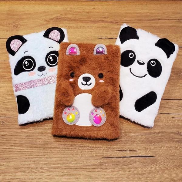 Panda Tasarımlı Peluş Defter - Image 1