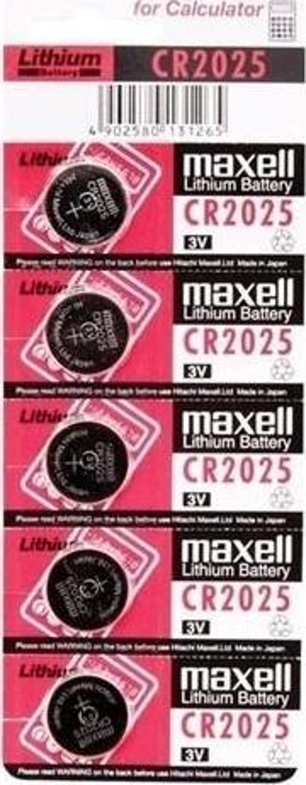 Maxell Cr2025 3v Lityum Düğme Pil 5'li Paket - Image 1