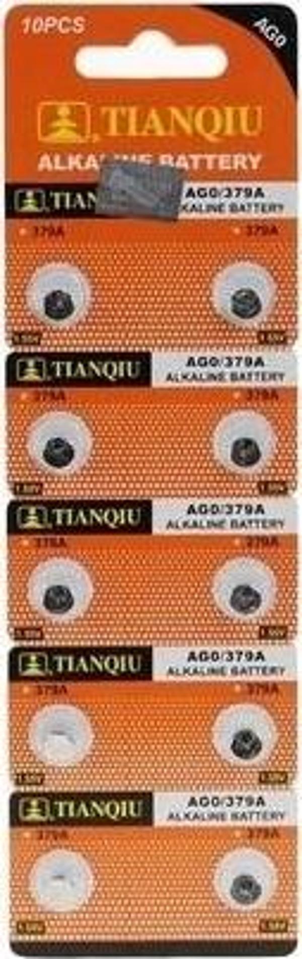 TıanQıu Ag0 Lr69/lr521/379 Alkalin 10'lu Düğme Pil - Image 1