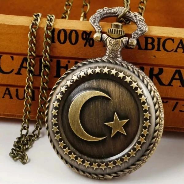 Türk Bayraklı Köstekli Saat - Image 1