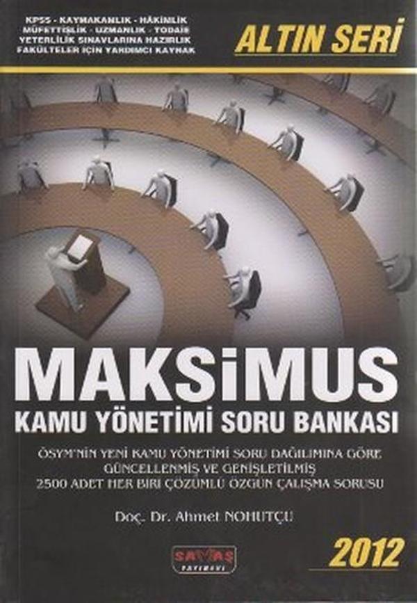 Maksimus Kamu Yönetimi Soru Bankası 2012 - Savaş Yayınevi - Image 1