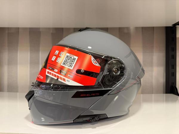 KASK MT GENESİS SV A12 ÇENE AÇILIR NARDO GRİ - Image 1