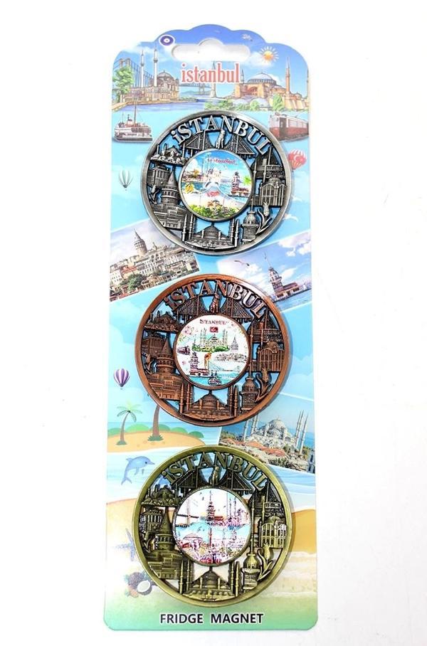 İstanbul Temalı Metal Magnet 3'lü Set Alk2890 - Image 1