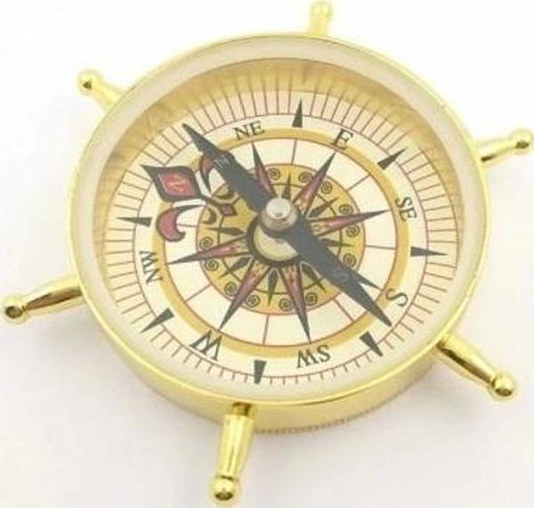Estetik Tasarım Dümen Model Pirinç Pusula - Image 1