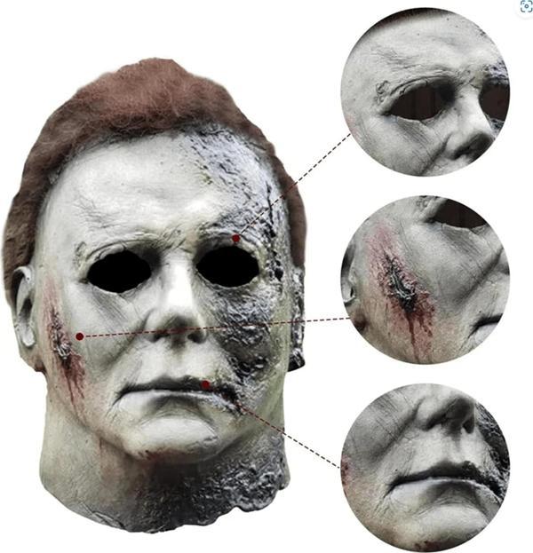 Michael Myers Lateks Maske - Michael Myers Et Maske Kafaya Tam Geçmeli - Image 1