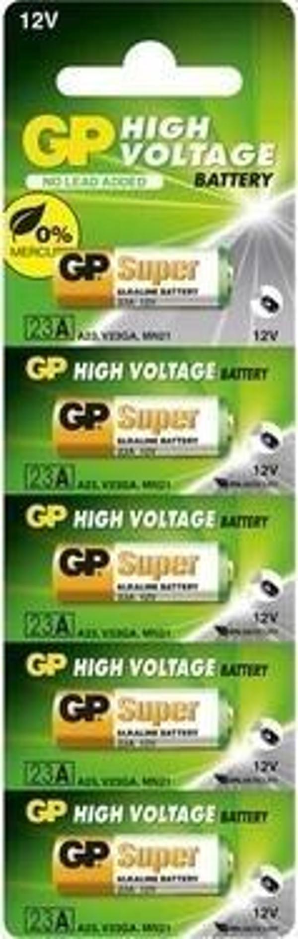 Gp 23a V23ga Mn21 12v Alkalin Pil Kepenk Anahtar Pili Beşli Paket - Image 1