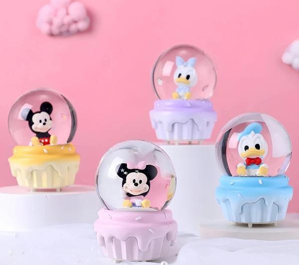 Mickey Mouse Işıklı Kar Küresi 9 Cm Alk3112 - Image 1