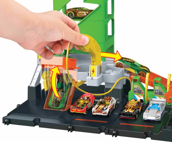 NessiWorld Hot Wheels Elektrikli Araç Şarj İstasyonu Oyun Seti HTN79 - Image 1