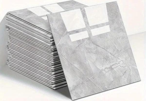 Gri Mermer Desen Du Sticker (30*30) - Image 1