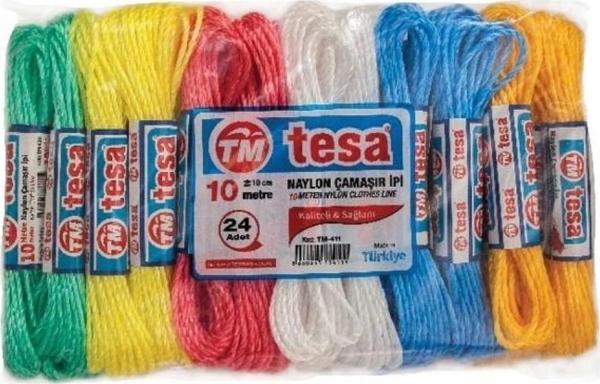 Temsan 10 Metre Naylon Çamaşır İpi 24'lü - Image 1