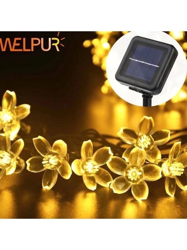 Solar 30 Ledli Çiçekli Günışığı Bahçe Aydınlatma Dekorasyon Güneş Enerjili - Image 1