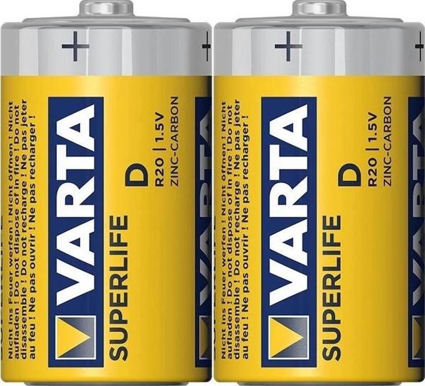 Varta Superlife Çinko Büyük D Boy Pil 24'lü Paket - Image 1