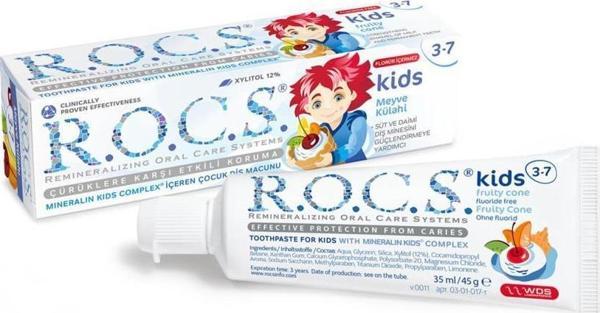 Nessiworld R.O.C.S.Kids Diş Macunu 3-7 Yaş 35 ml Meyve Külahı - Image 1