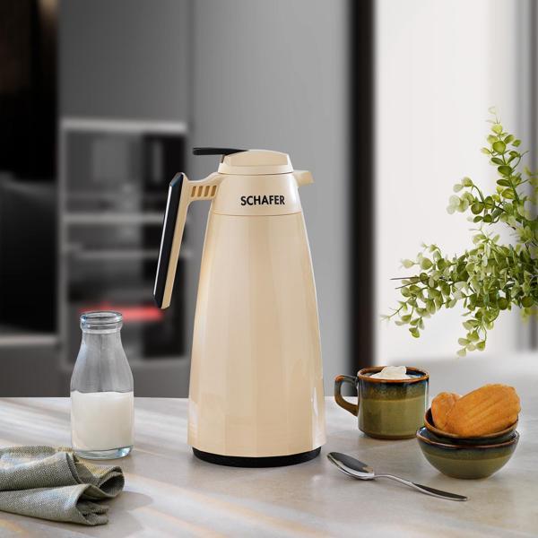 Schafer Kitchenhouse Impact Termos 1,5 L-Krem - Image 1