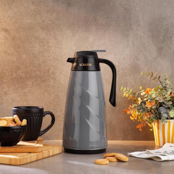 Schafer Kitchenhouse Mimoza Cam Termos 1,5 L-Gri - Image 1