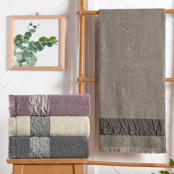Schafer Home Crepe 70x140 Armürlü Havlu-Gri - Image 1