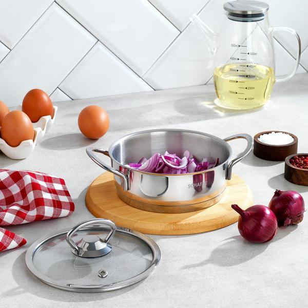 Schafer Micro Mini Basık Çelik Tencere 14 Cm-2 Parça - Image 1