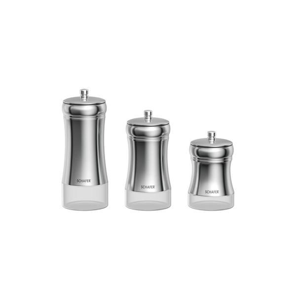 Schafer Retro 3 Boy Kavanoz Seti-Inox - Image 1