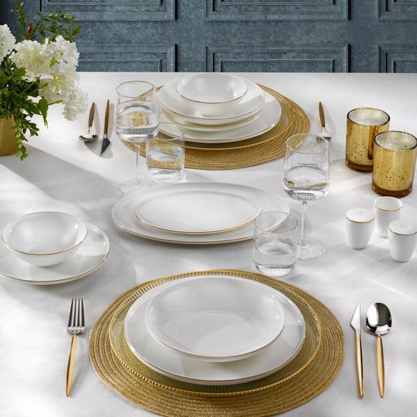 Schafer Chance Gold Yemek Takımı 56 Parça-Gold - Image 1