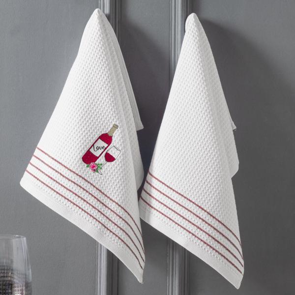Schafer Home Wine 2 li Kurulama Bezi 40x60 Cm-Beyaz - Image 1