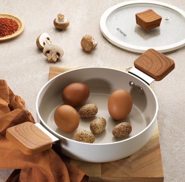 Schafer Ceramoni Seramik Kapaklı Sahan 20 Cm-Krem - Image 1