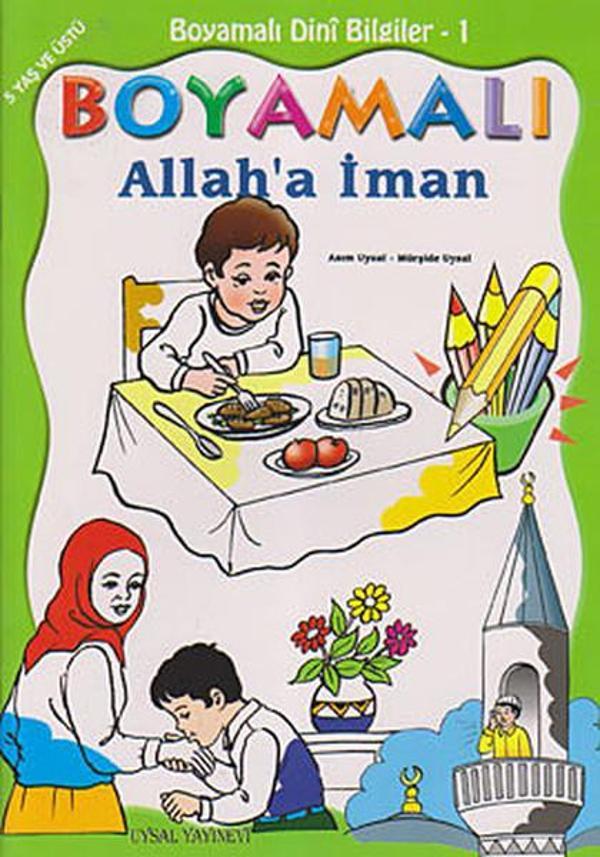 Boyamalı Dini Bilgiler 1 - Allah'a İman - Uysal Yayınevi - Image 1