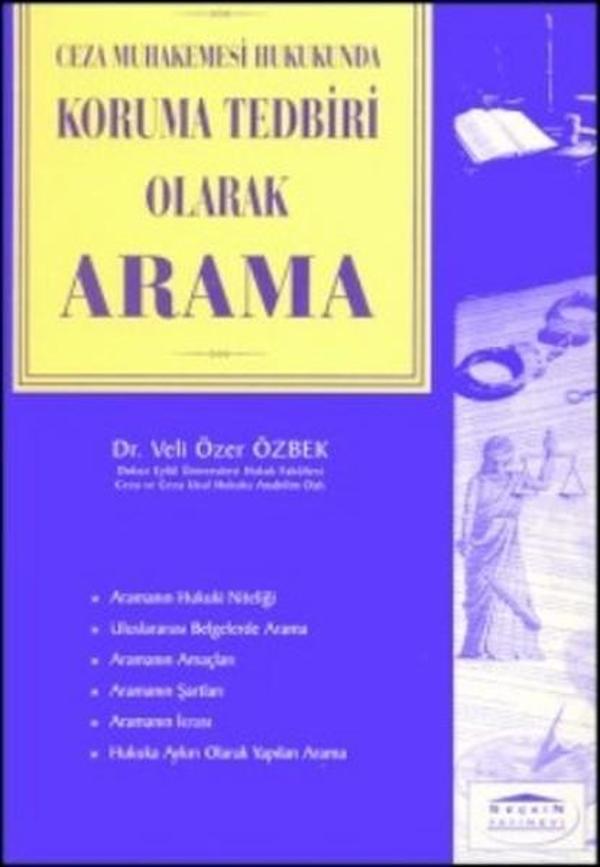 Ceza Muhakemesi Hukukunda Koruma Tedbiri Olarak Arama - Seçkin Yayıncılık - Image 1